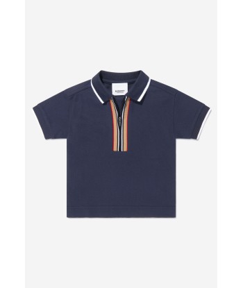 Burberry Baby Boys Cotton Icon Stripe Front Zip Polo Shirt suggérées chez