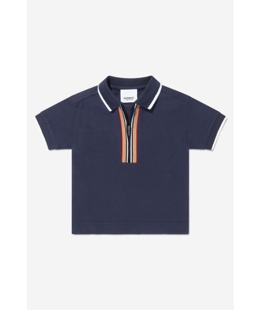 Burberry Baby Boys Cotton Icon Stripe Front Zip Polo Shirt suggérées chez