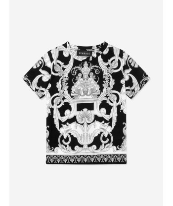 Versace Boys Baroque Print T-Shirt Livraison rapide