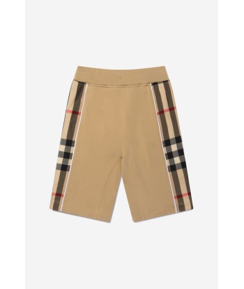 Burberry Boys Cotton Check Panel Shorts l'achat 