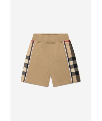 Burberry Baby Boys Cotton Check Panel Shorts paiement sécurisé