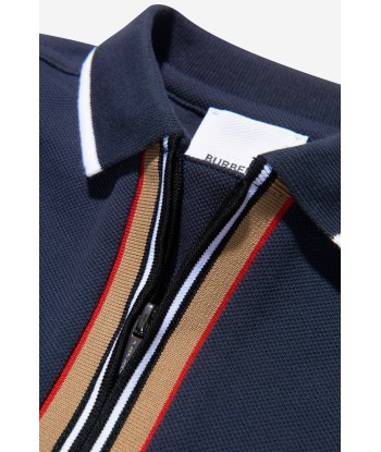 Burberry Baby Boys Cotton Icon Stripe Front Zip Polo Shirt suggérées chez