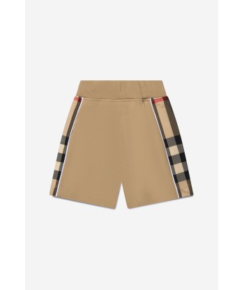 Burberry Baby Boys Cotton Check Panel Shorts paiement sécurisé