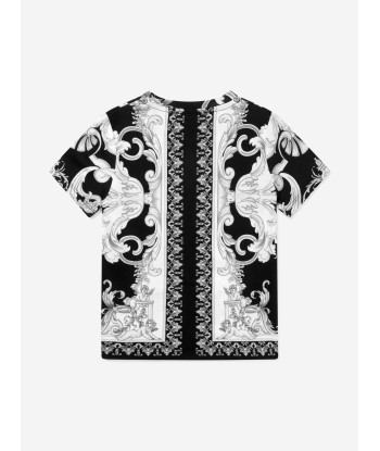 Versace Boys Baroque Print T-Shirt Livraison rapide