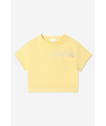 Chloé Girls Cotton Short Sleeve Sweater outlet