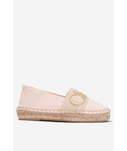 Chloé Girls Cotton Canvas Espadrilles français