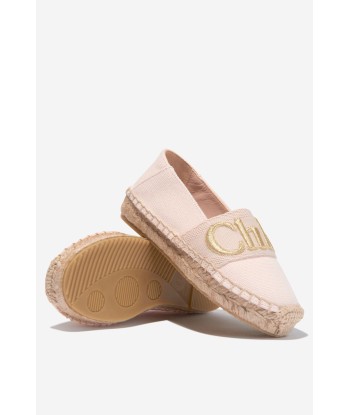 Chloé Girls Cotton Canvas Espadrilles français