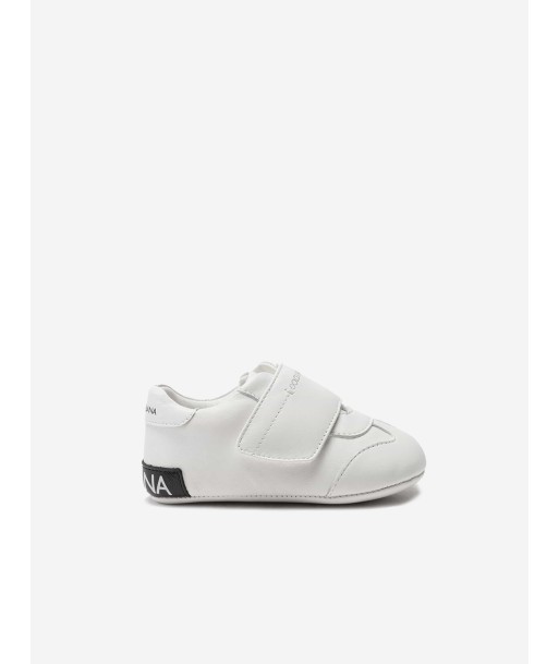 Dolce & Gabbana Baby Boys White Leather Pre-Walker Trainers de la marque