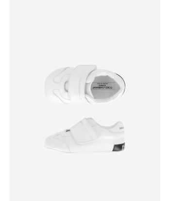 Dolce & Gabbana Baby Boys White Leather Pre-Walker Trainers de la marque