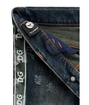 Dolce & GabbanaBoys Dark Navy Denim Jeans rembourrage situé sous