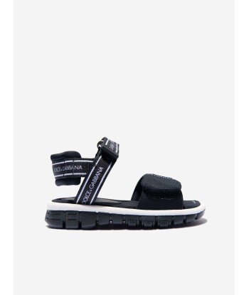 Dolce & Gabbana Unisex Lycra Logo Strap Sandals le des métaux précieux