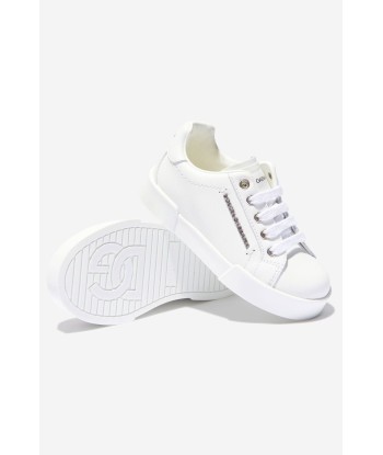 Dolce & Gabbana Unisex Leather Portofino Logo Trainers de technologie