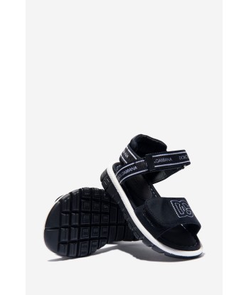 Dolce & Gabbana Unisex Lycra Logo Strap Sandals le des métaux précieux