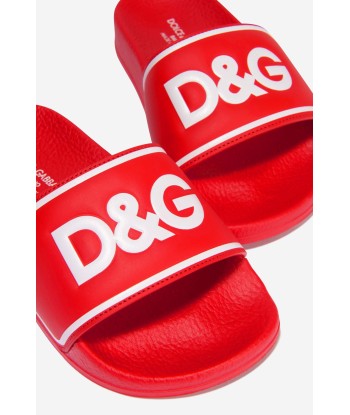 Dolce & Gabbana Unisex Leather Logo Sliders Le MVP de beaucoup