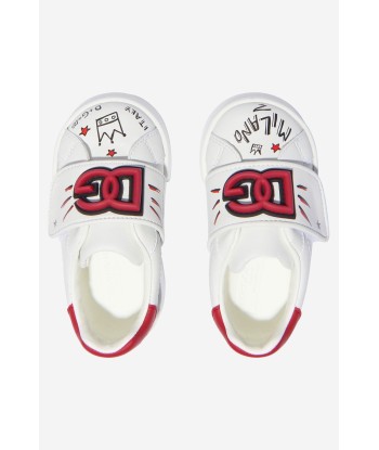 Dolce & Gabbana Unisex Leather Velcro Strap Doodle Trainers 50-70% off 