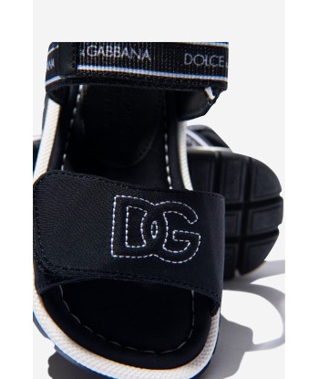 Dolce & Gabbana Unisex Lycra Logo Strap Sandals le des métaux précieux