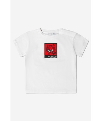 Dolce & Gabbana Baby Boys Cotton Leopard Polaroid T-Shirt la livraison gratuite