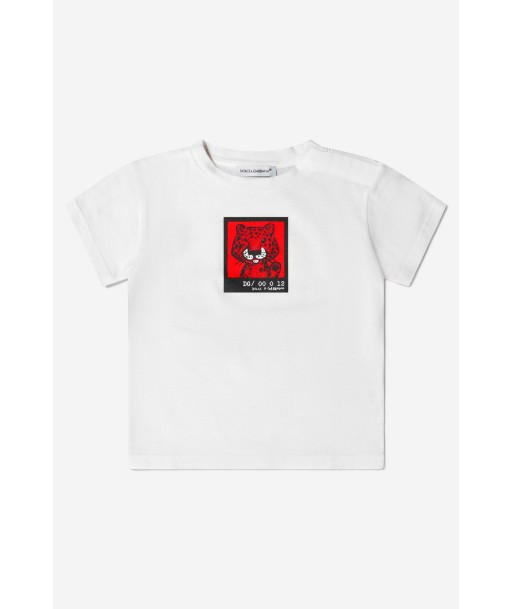 Dolce & Gabbana Baby Boys Cotton Leopard Polaroid T-Shirt la livraison gratuite