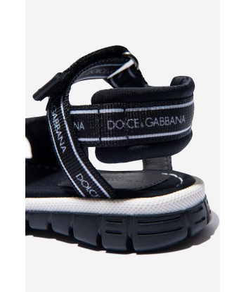 Dolce & Gabbana Unisex Lycra Logo Strap Sandals le des métaux précieux