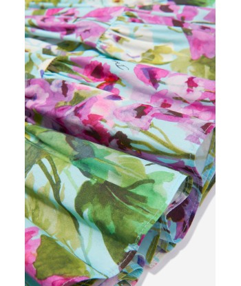 Dolce & Gabbana Girls Cotton Bellflower Print Skirt Véritable concentré