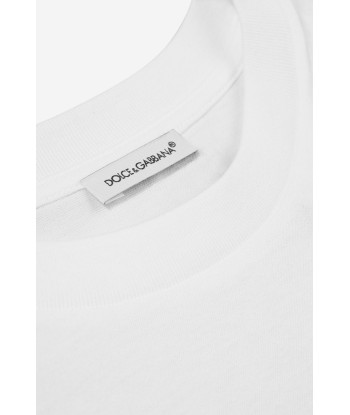 Dolce & Gabbana Girls Cotton Jersey Logo T-Shirt solde