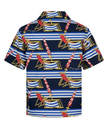 Dolce & Gabbana Boys Shirt - Striped Cotton Deck Chair Shirt l'achat 