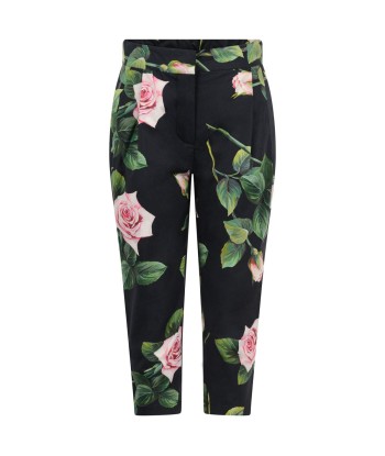 Dolce & Gabbana Girls Trousers - & Pink Rose Cotton Trousers de technologie