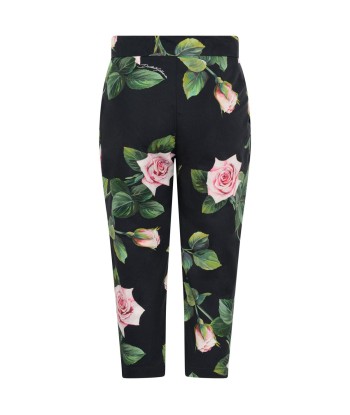 Dolce & Gabbana Girls Trousers - & Pink Rose Cotton Trousers de technologie