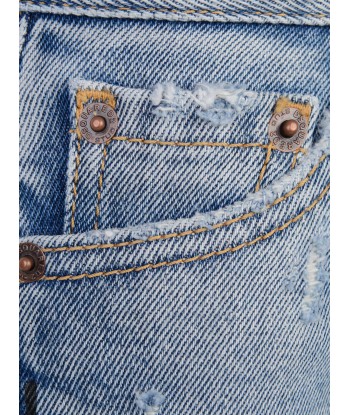 Dsquared2 Boys Jeans - Faded Distressed Denim Logo Jeans pas chere