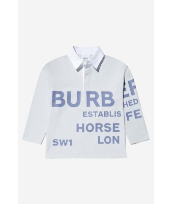 Burberry Boys Cotton Logo Print Polo Shirt Economisez 