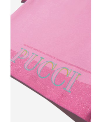 Pucci Baby Girls Cotton Logo T-Shirt Par le système avancé 