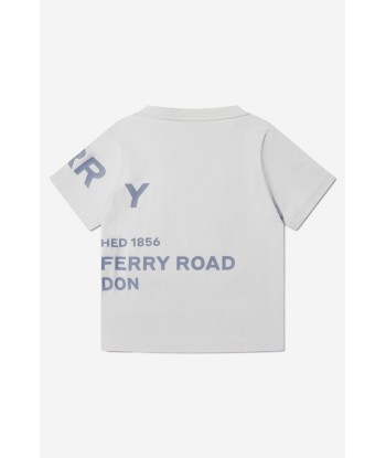 Burberry Boys Cotton Logo Print T-Shirt pas cher