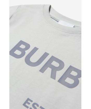 Burberry Boys Cotton Logo Print T-Shirt pas cher