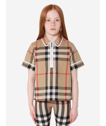 Burberry Girls Cotton Check Woven Top Vous souhaitez 