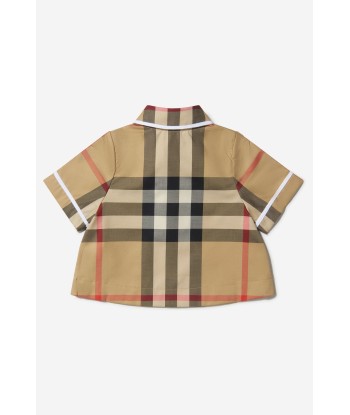 Burberry Baby Girls Cotton Check Woven Top Jusqu'à 80% De Réduction