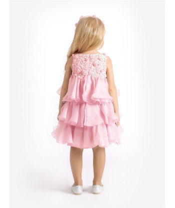 Maison Ava Girls Lumi Dress in Pink français