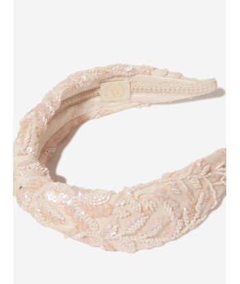 Maison Ava Girls Coralie Headband in Pink prix pour 