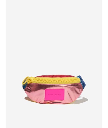 MARC JACOBS Girls Shiny Logo Belt Bag in Multicolour destockage