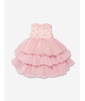 Maison Ava Girls Lumi Dress in Pink français