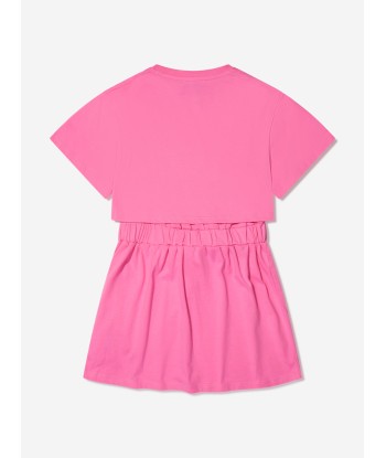 MARC JACOBS Girls Organic Cotton Logo Dress in Pink Le MVP de beaucoup