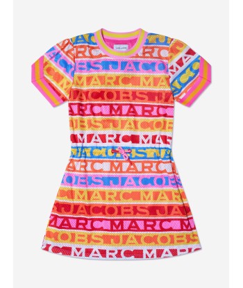 MARC JACOBS Girls Striped Logo Dress in Multicolour Par le système avancé 