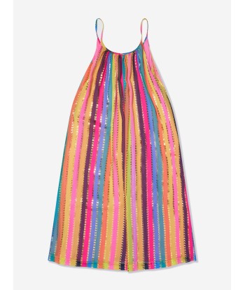 MARC JACOBS Girls Striped Logo Dress in Multicolour 2023