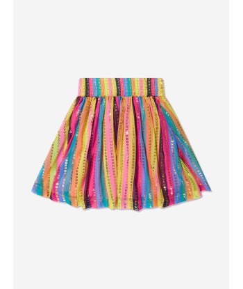 MARC JACOBS Girls Striped Logo Skirt in Multicolour le concept de la Pate a emporter 