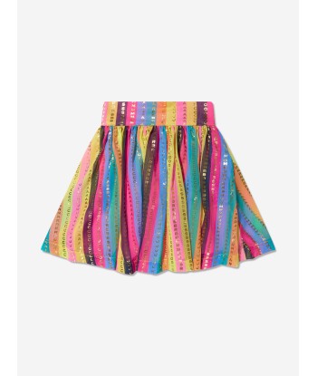 MARC JACOBS Girls Striped Logo Skirt in Multicolour le concept de la Pate a emporter 