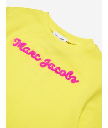 MARC JACOBS Girls Crocheted Pocket Dress in Yellow Faites des économies