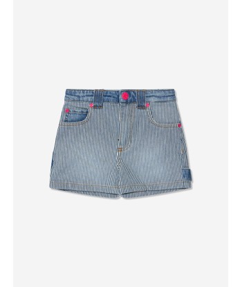 MARC JACOBS Girls Striped Denim Shorts in Blue à prix réduit toute l'année