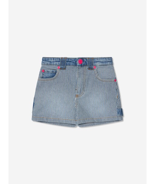 MARC JACOBS Girls Striped Denim Shorts in Blue à prix réduit toute l'année