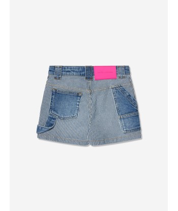 MARC JACOBS Girls Striped Denim Shorts in Blue à prix réduit toute l'année