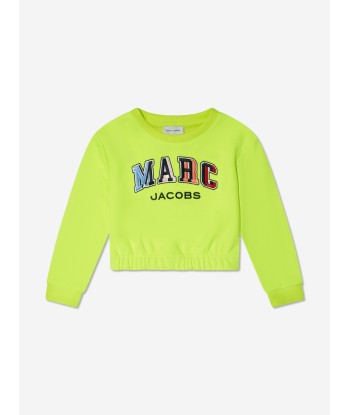 MARC JACOBS Girls Logo Sweatshirt on Yellow acheter