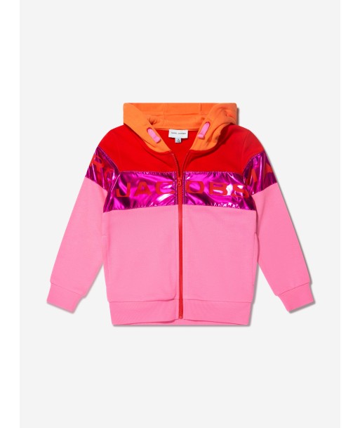 MARC JACOBS Girls Logo Zip Up Top in Pink l'achat 